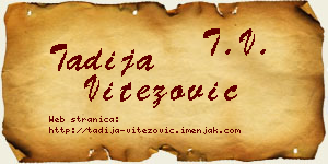 Tadija Vitezović vizit kartica